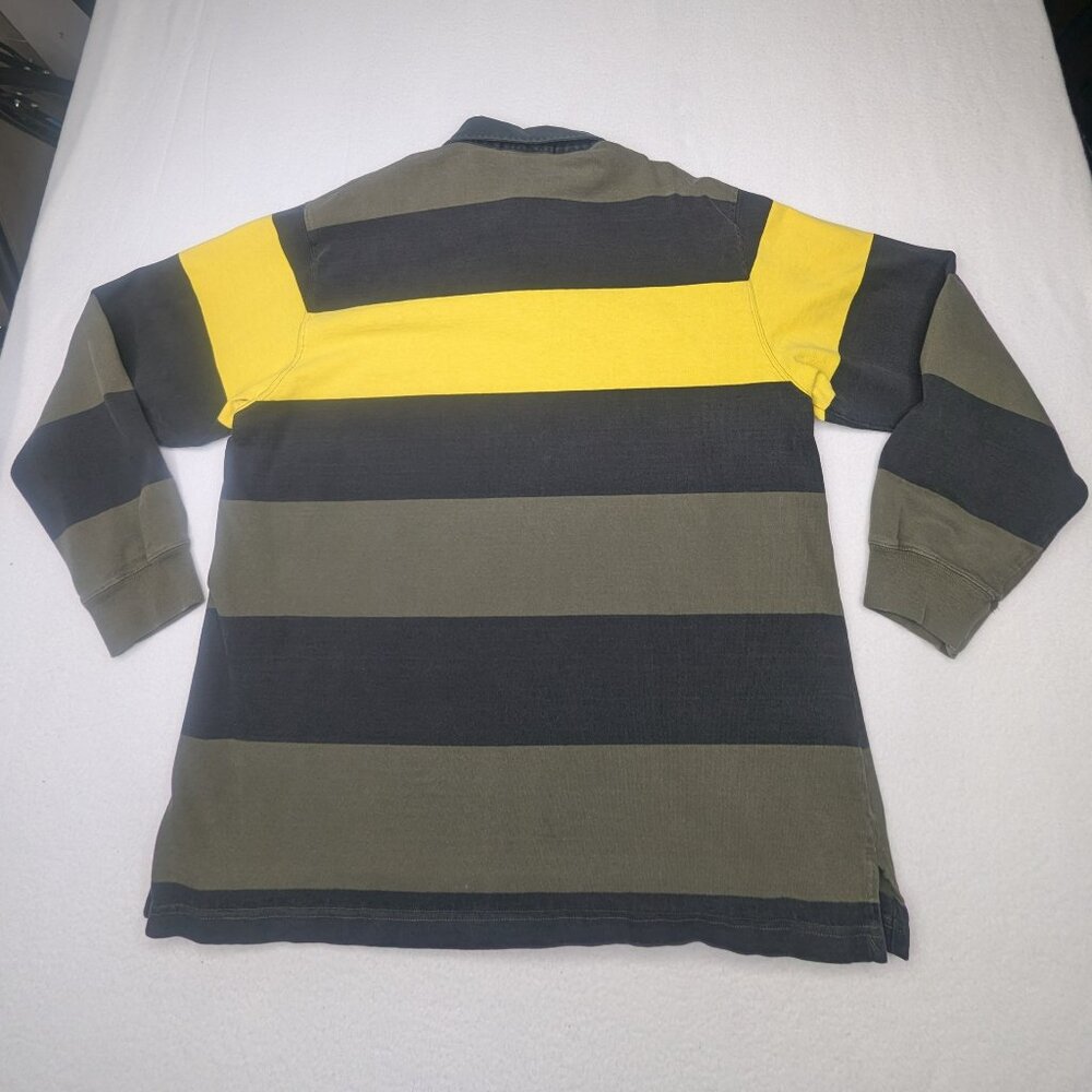 Rare Vintage Ralph Lauren Polo Sport Men's Shirt Gray Black Yellow Size Large L - Picture 3 of 8